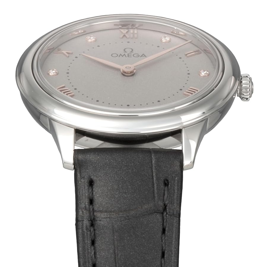 【国内即納】OMEGA 434.13.30.60.60.001 レディース 腕時計 De Ville Prestige 27.5 mm, ステンレススティール レザー